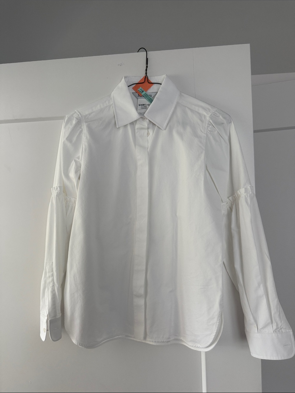 White Button-Front woman’s white novelty Shirt